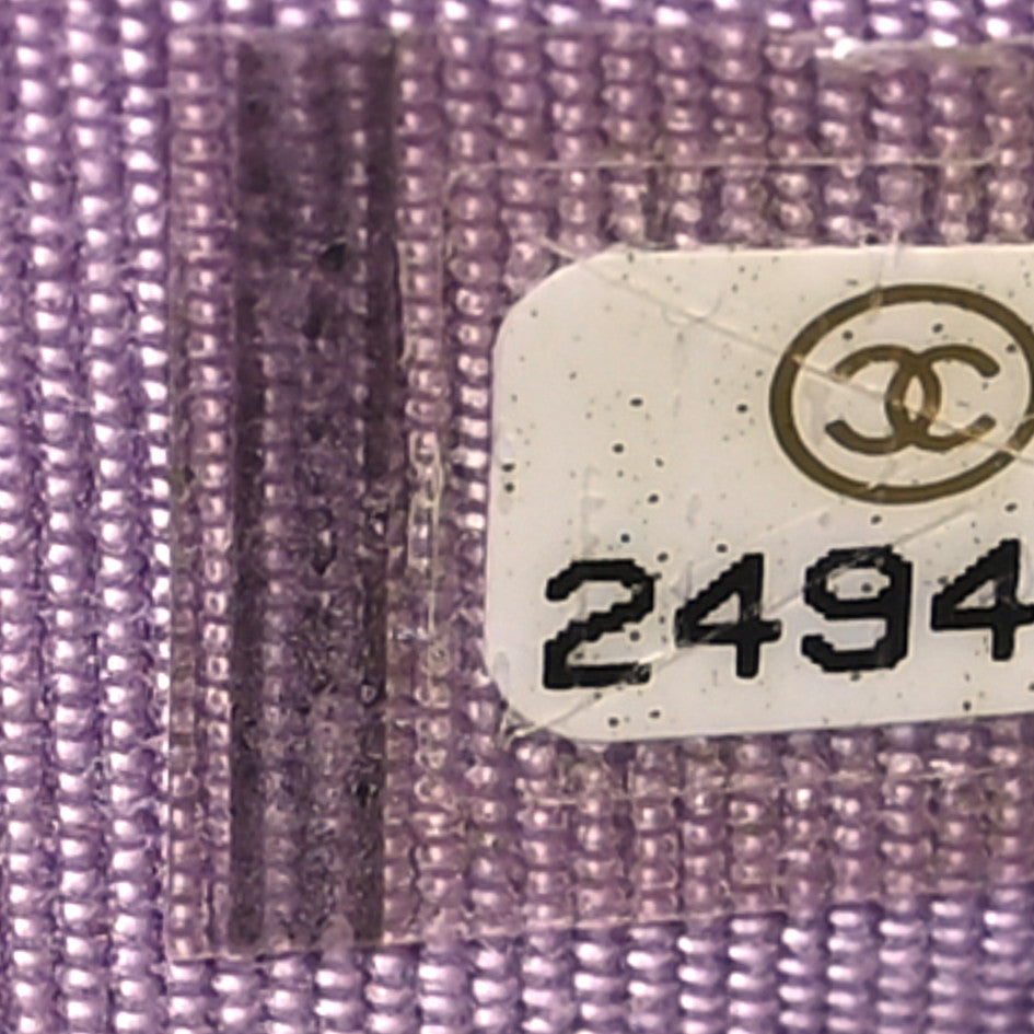 Chanel Iridescent Lambskin Quilted Reissue Wallet On Chain WOC Light Purple 8 of 11