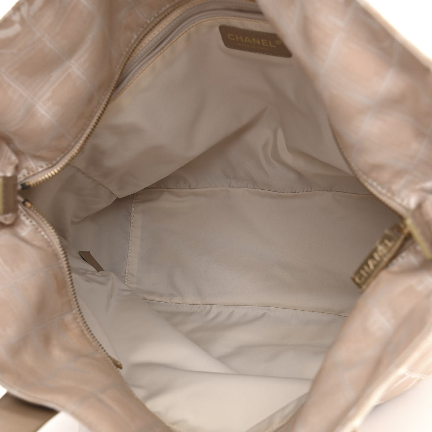 Nylon Travel Large Tote Beige