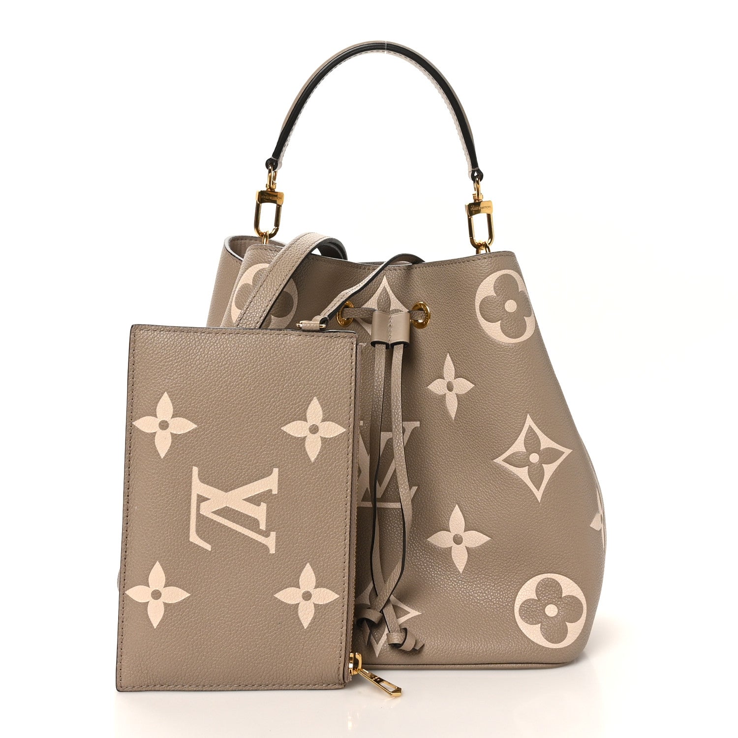 Louis Vuitton Empreinte Monogram Giant Neonoe MM Tourterelle Creme 2 of 10