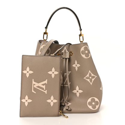 Louis Vuitton Empreinte Monogram Giant Neonoe MM Tourterelle Creme 2 of 10