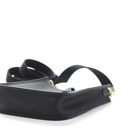 Hermes Taurillon Clemence Evelyne TPM Black 7 of 10