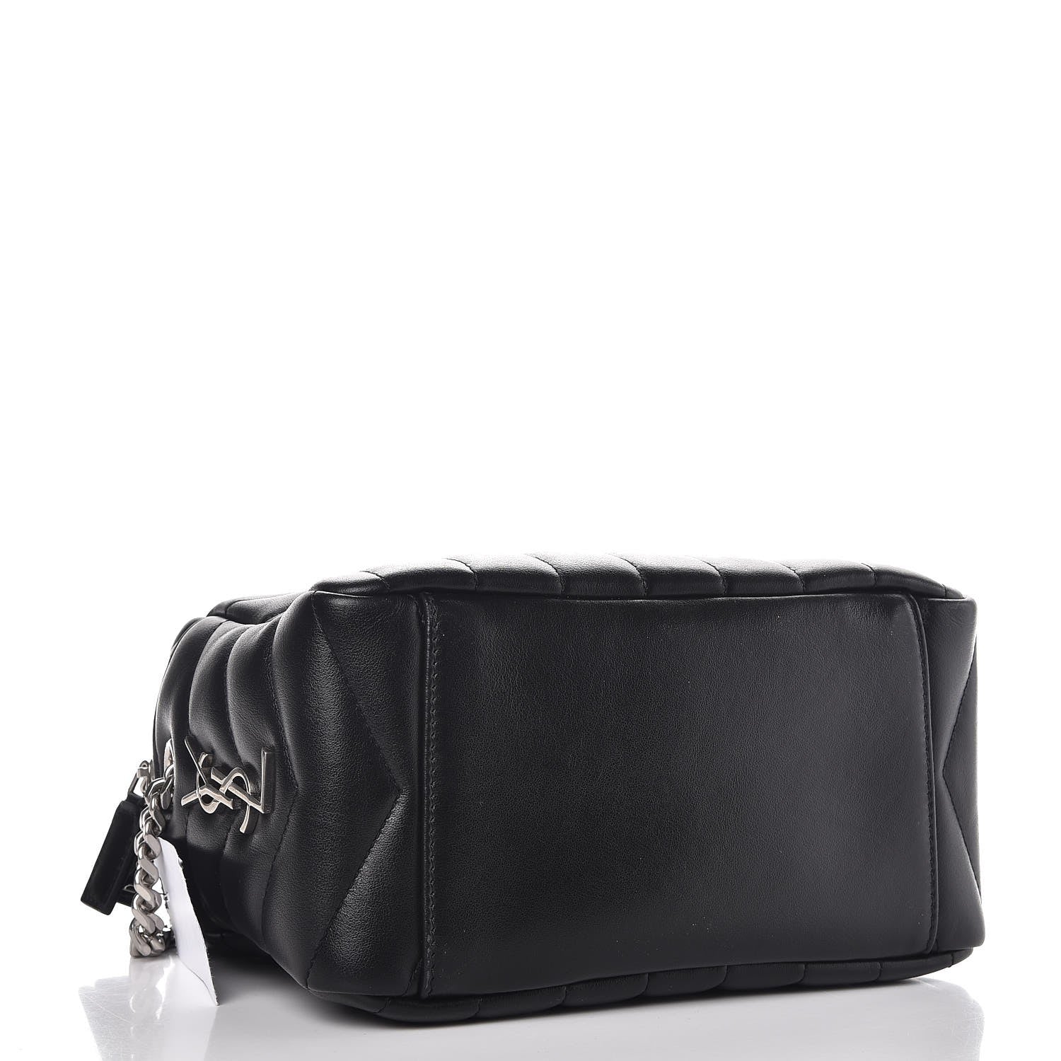 Saint Laurent Calfskin Y Quilted Monogram Small Loulou Bowling Bag Black 4 of 7