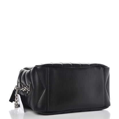Saint Laurent Calfskin Y Quilted Monogram Small Loulou Bowling Bag Black 4 of 7