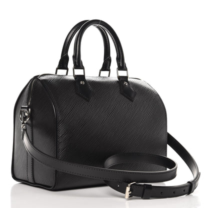 Louis Vuitton Epi Speedy Bandouliere 25 Black 4 of 8