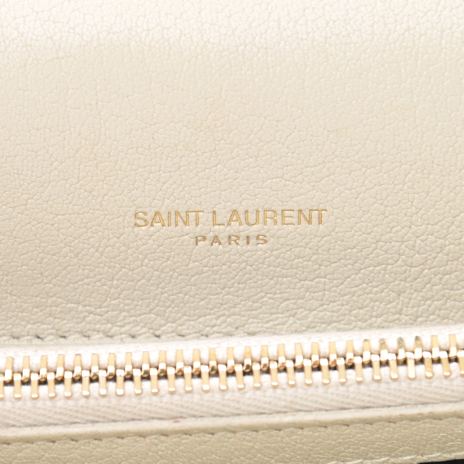 Saint Laurent Sheepskin Matelasse Chevron Monogram Medium College Bag Crema Soft 6 of 11