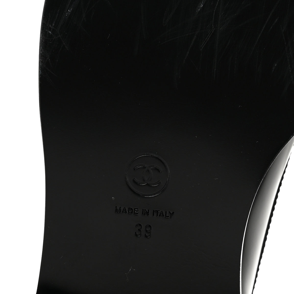 Chanel Shiny Calfskin Pearl CC Loafers 39 Black 7 of 10