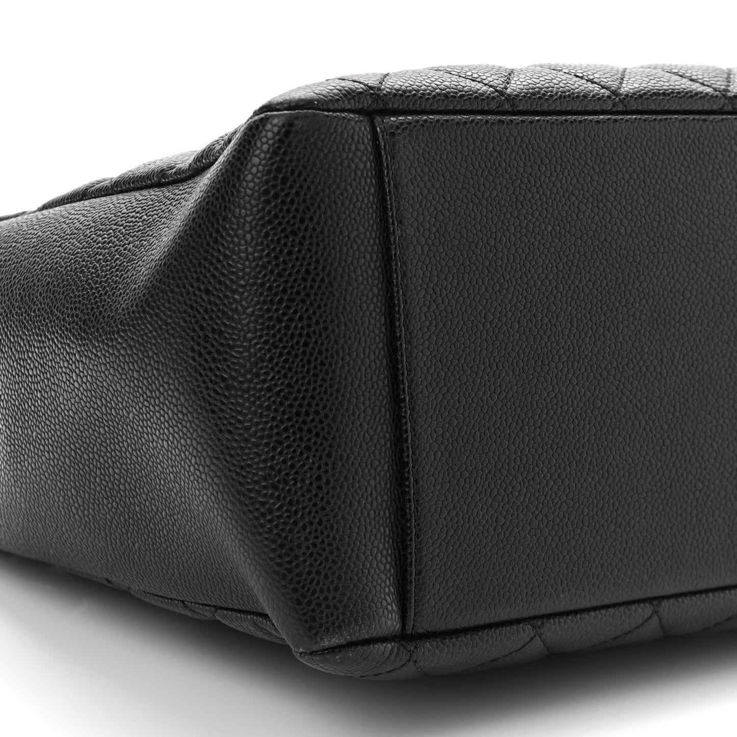 Caviar Quilted Grand Shopping Tote GST Black