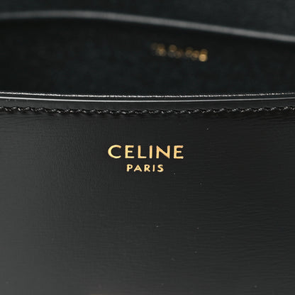 Celine Shiny Calfskin Triomphe Shoulder Bag Black 6 of 10