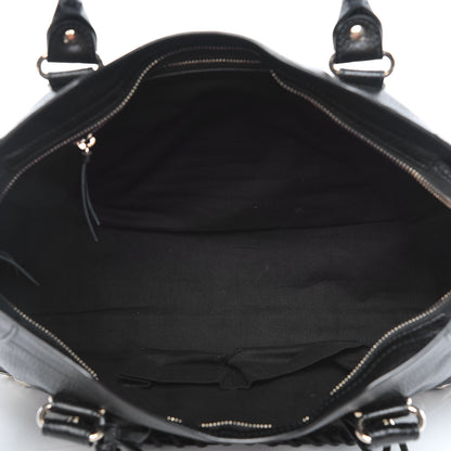 Balenciaga Chevre Gold Metallic Edge Hardware City Black 5 of 9