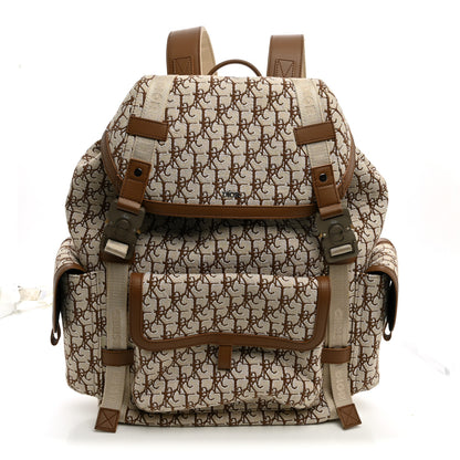 Christian Dior X CACTUS JACK Calfskin Hit The Road Logo Backpack Beige 1 of 9
