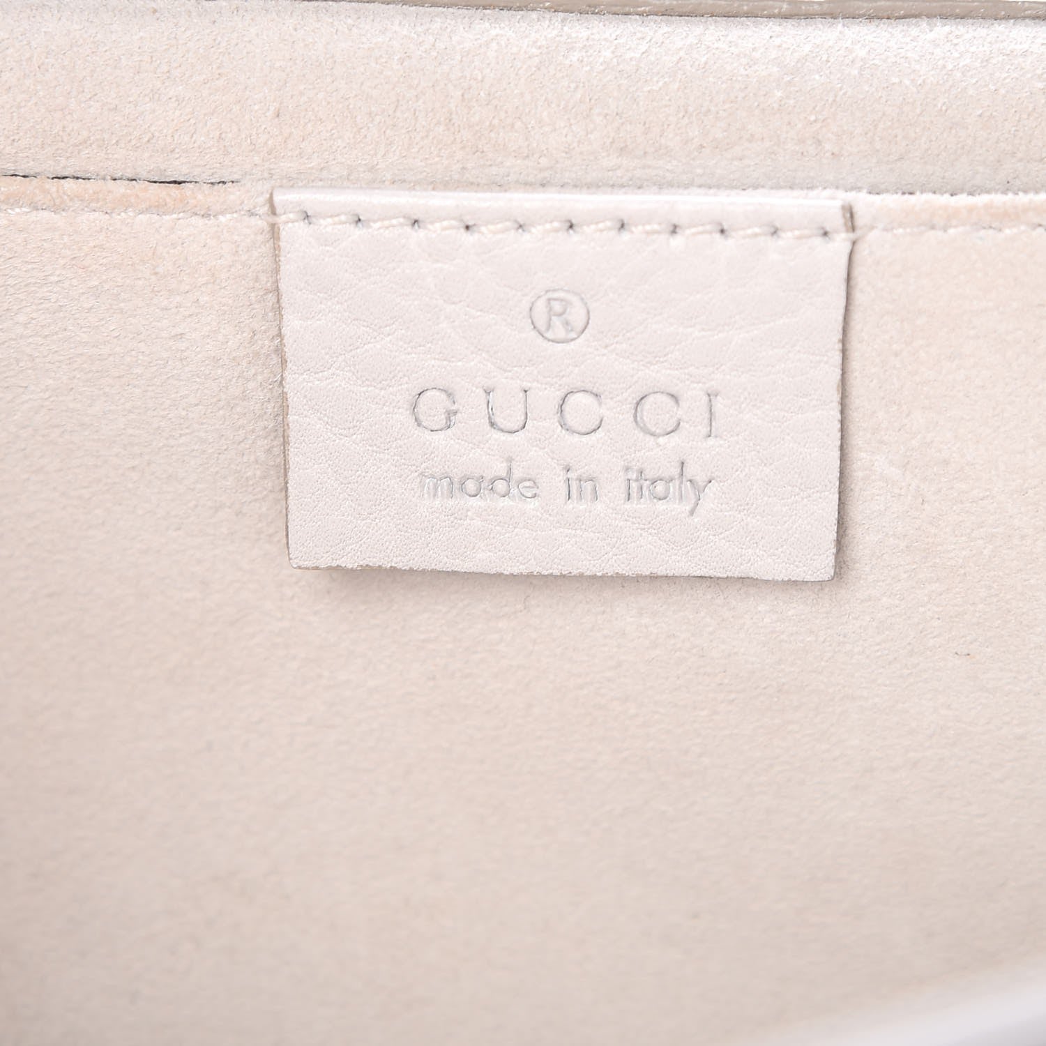 Gucci Pebbled Calfskin 1973 Clutch Off White 6 of 10
