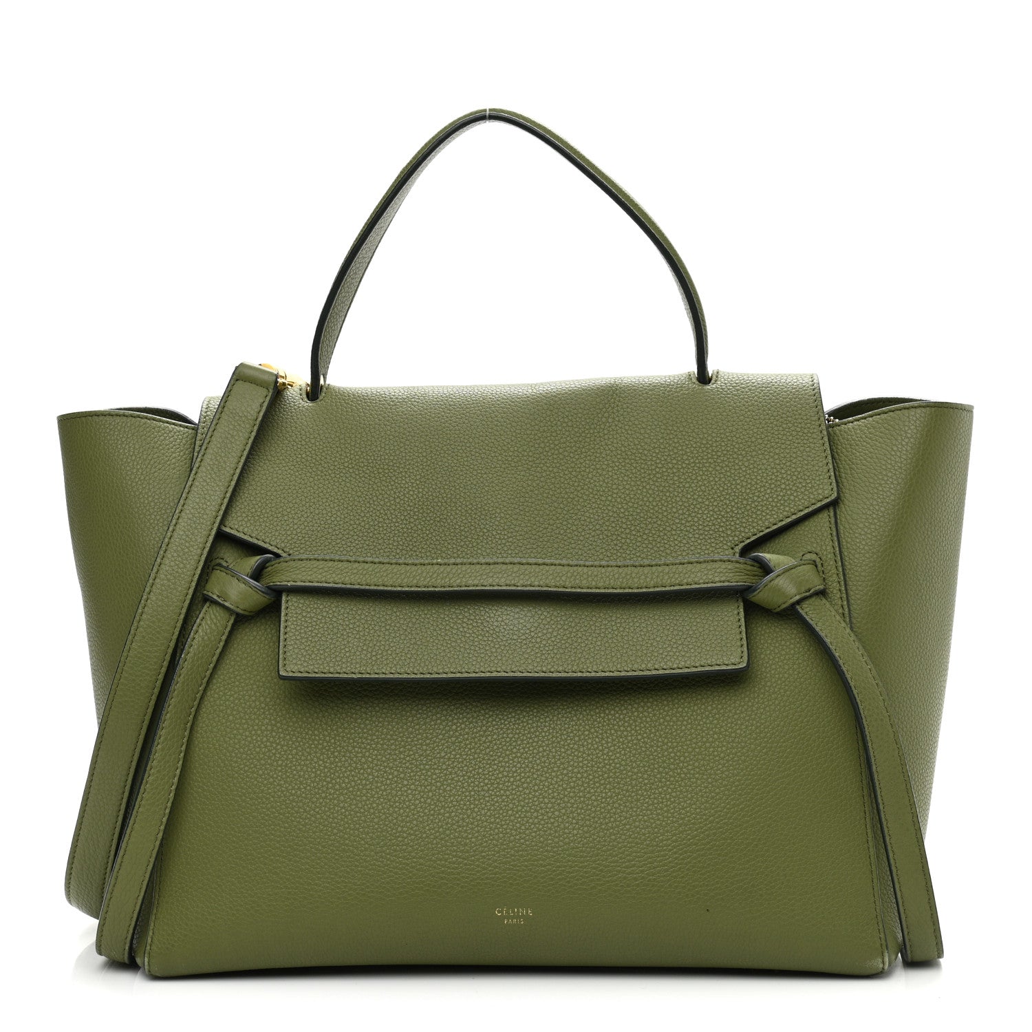 Celine Baby Grained Calfskin Mini Belt Bag Green 1 of 9