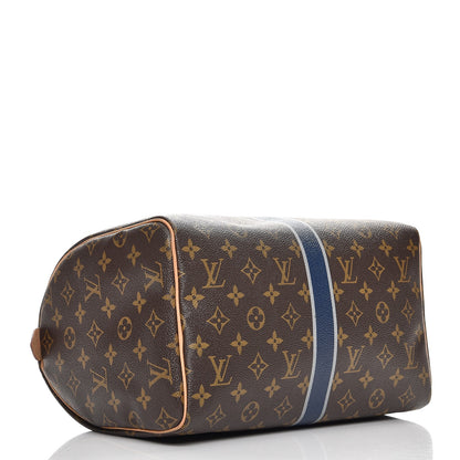 Louis Vuitton Monogram My LV Heritage Speedy 30 Blue Marine Gris 4 of 12