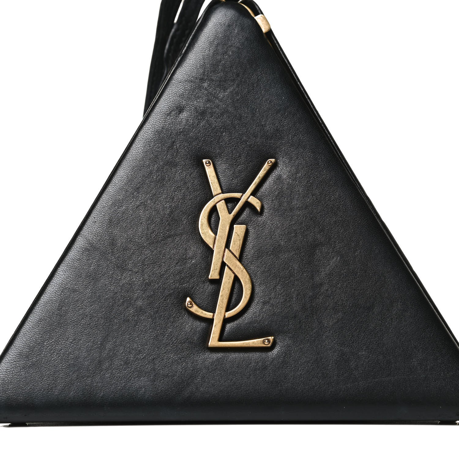 Saint Laurent Lambskin Pyramid Clutch Black 7 of 12