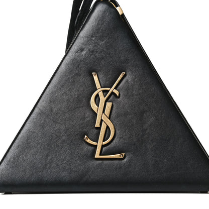 Saint Laurent Lambskin Pyramid Clutch Black 7 of 12