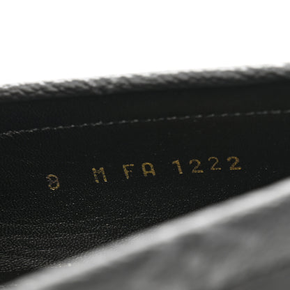 Louis Vuitton Calfskin Monogram Eclipse Mens Major Loafers 8 Black 8 of 9