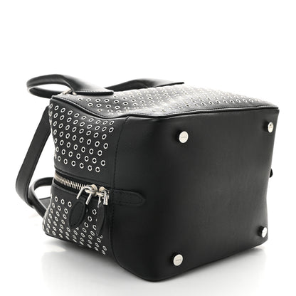 Alaia Calfskin Grommet Studded Top Handle Bag Black 4 of 9