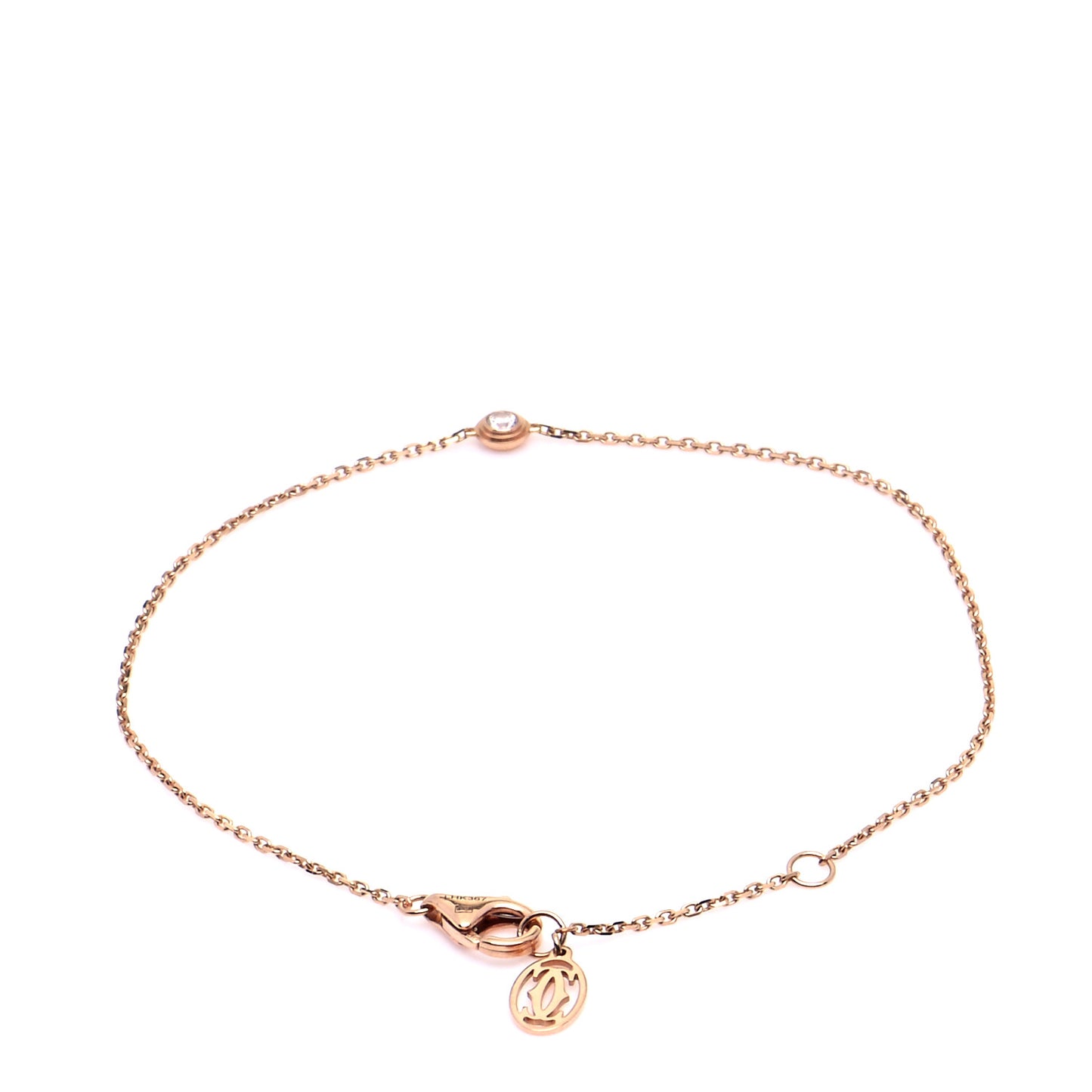 18K Pink Gold Diamond XS D'Amour Bracelet