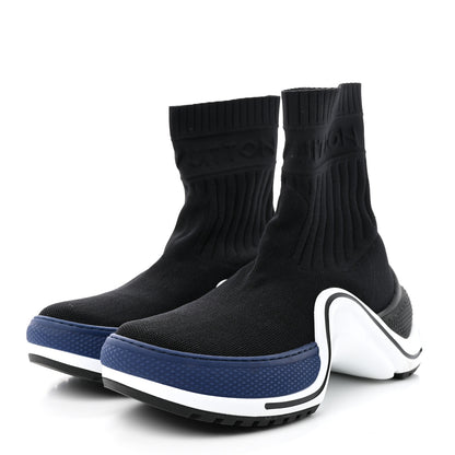 Louis Vuitton Stretch Textile LV Archlight Sneaker Boots 37.5 Black Blue 3 of 18