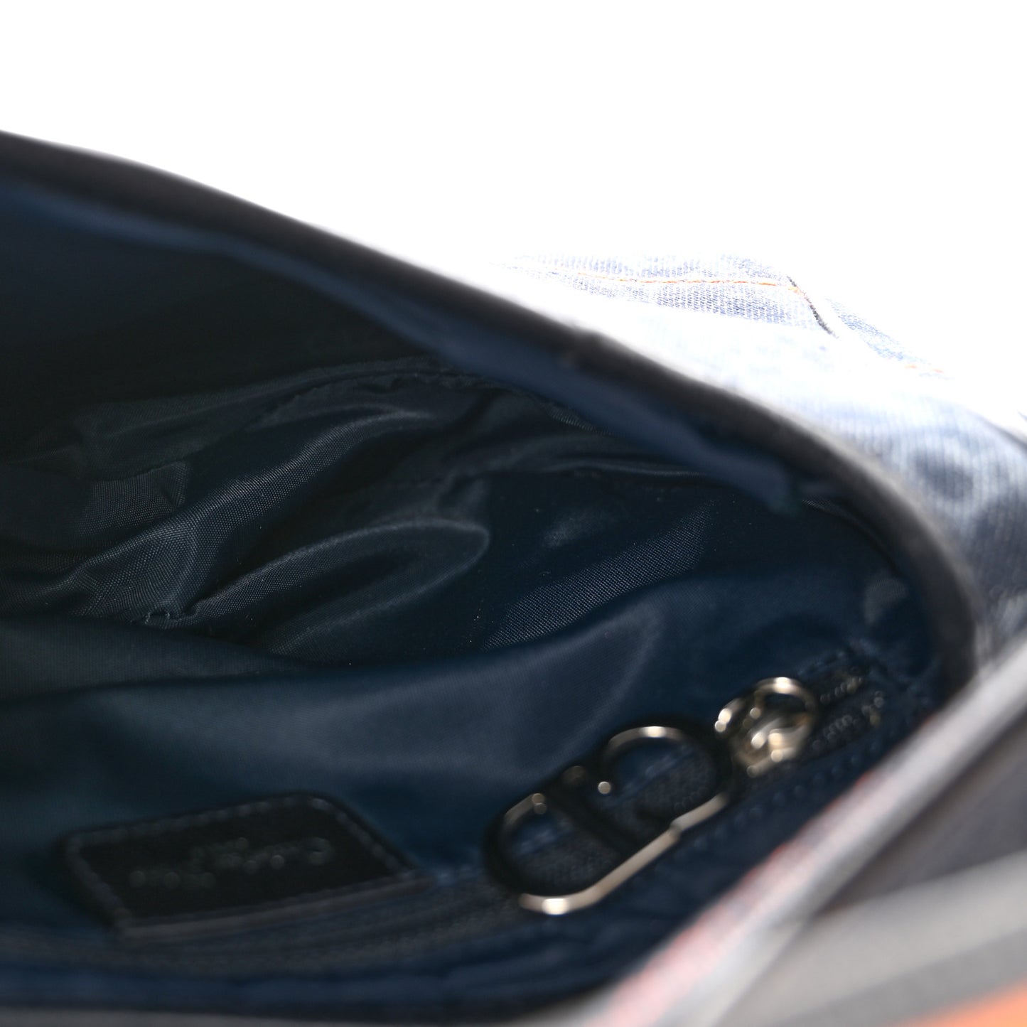Denim Monogram Flight Saddle Bag