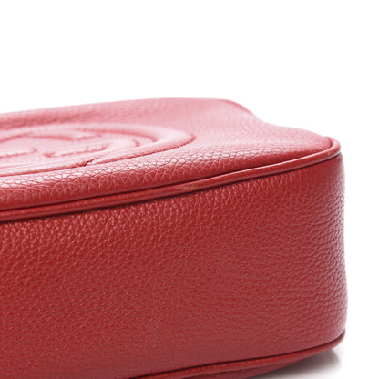 Gucci Pebbled Calfskin Small Soho Disco Bag Vibrant Red 9 of 11