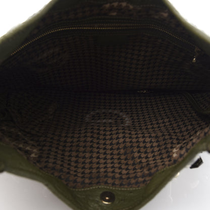 Gucci Ostrich Large Horsebit 85th Anniversary Hobo Green 4 of 12