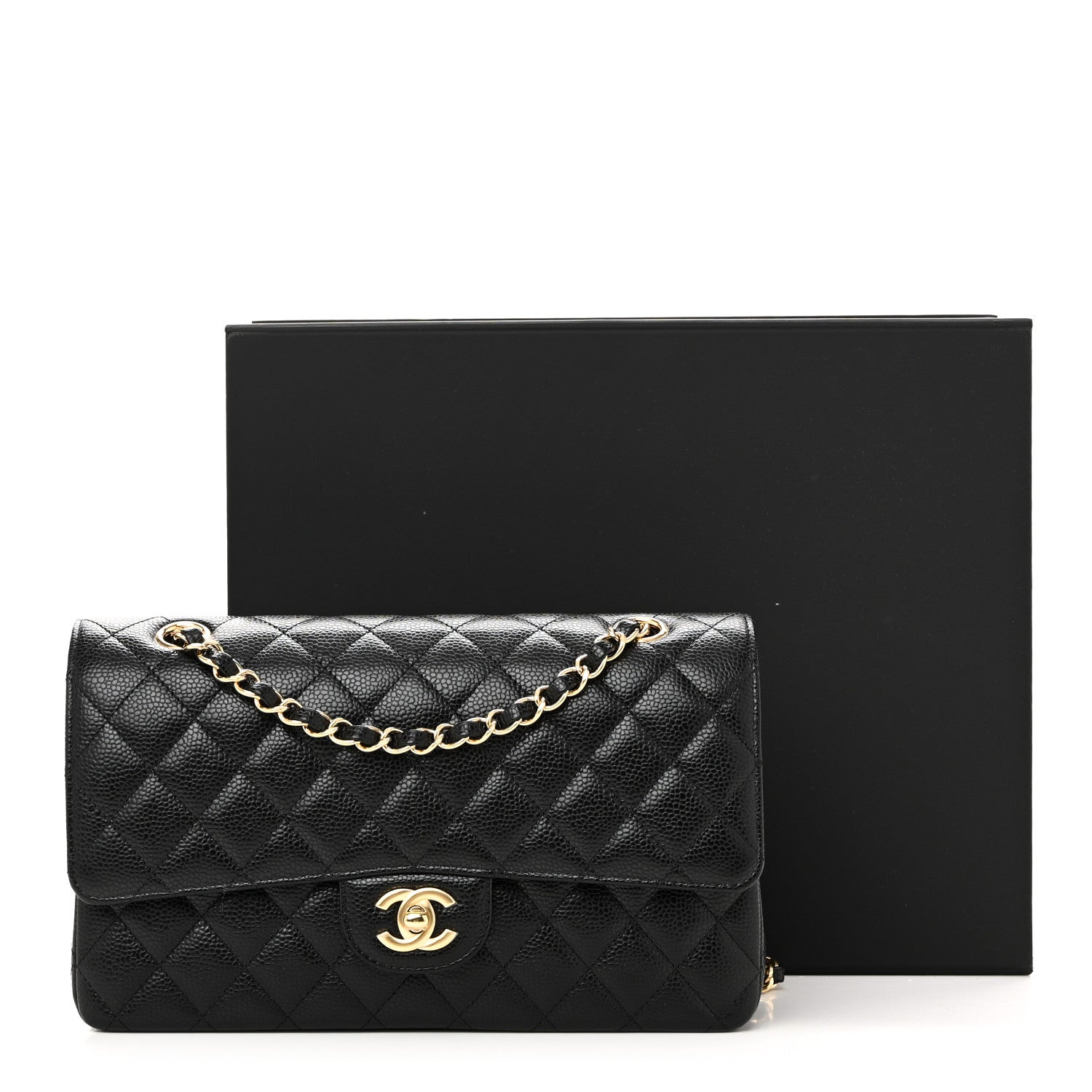 Chanel Caviar Quilted Medium Double Flap Black 11 of 11