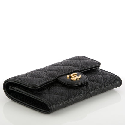 Chanel Caviar Quilted Flap Card Holder Black 4 of 8