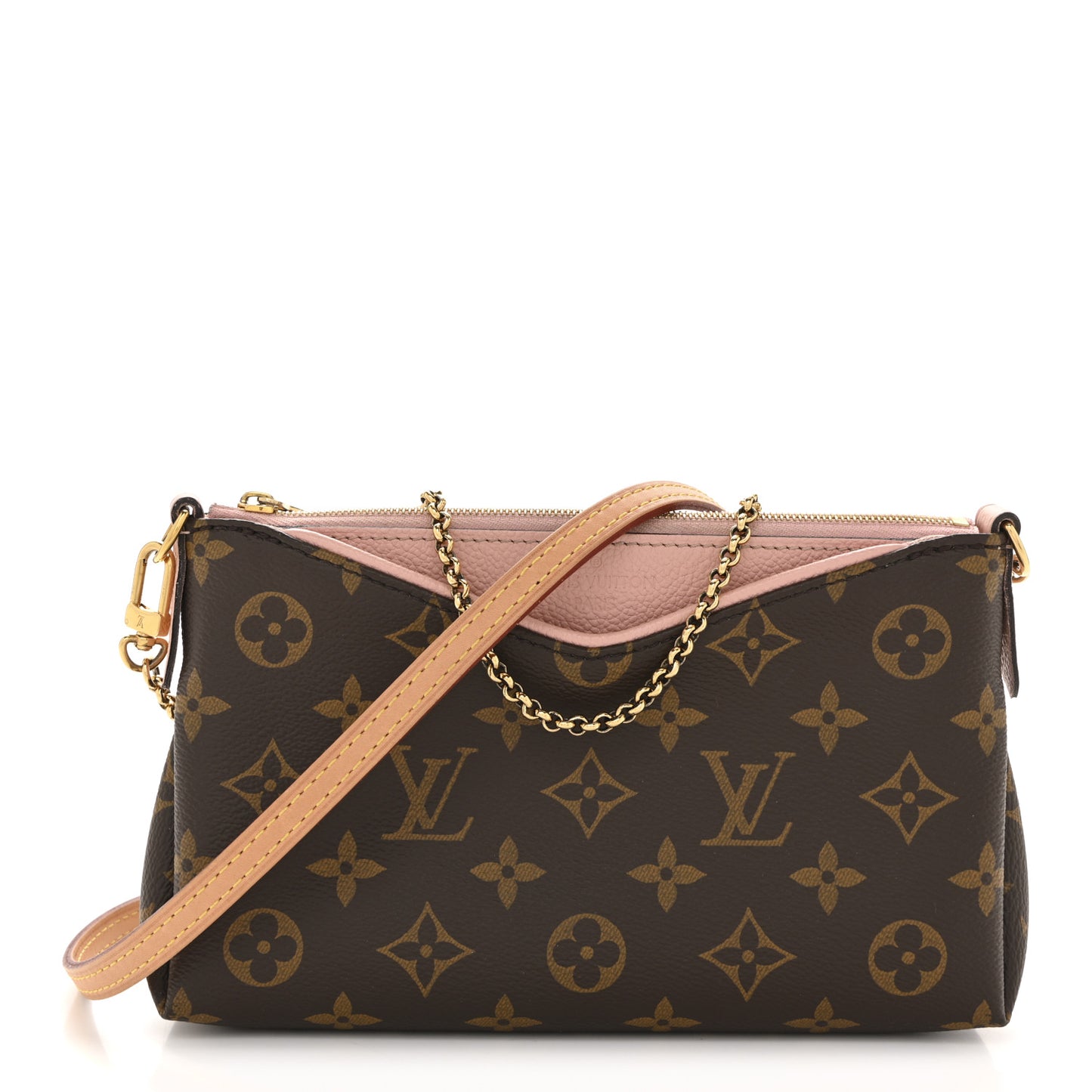 Monogram Pallas Clutch Rose Poudre
