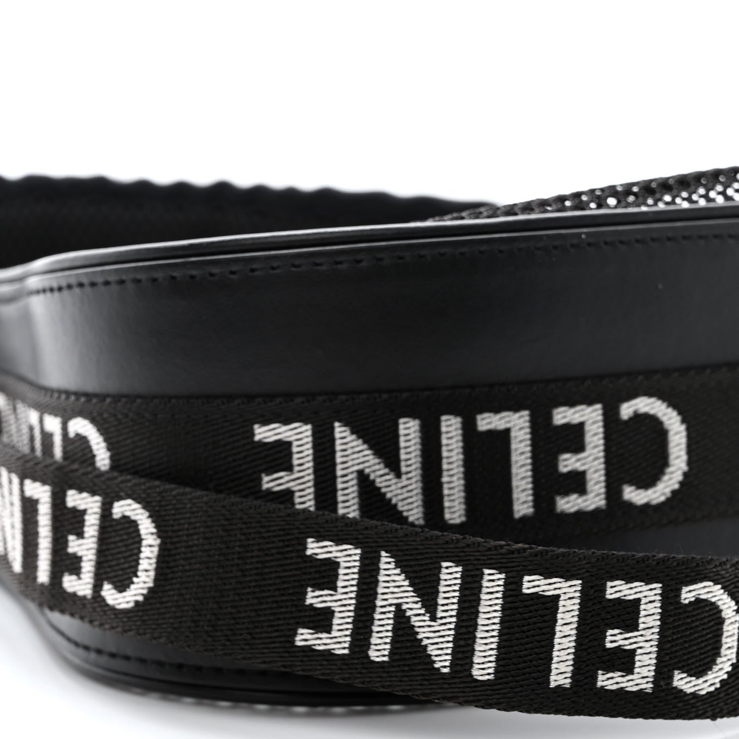 Celine Mesh Ava Trekking Shoulder Bag Black 9 of 12