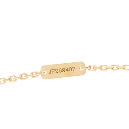 Van Cleef & Arpels 18K Yellow Gold Carnelian Vintage Alhambra Pendant Necklace 5 of 6