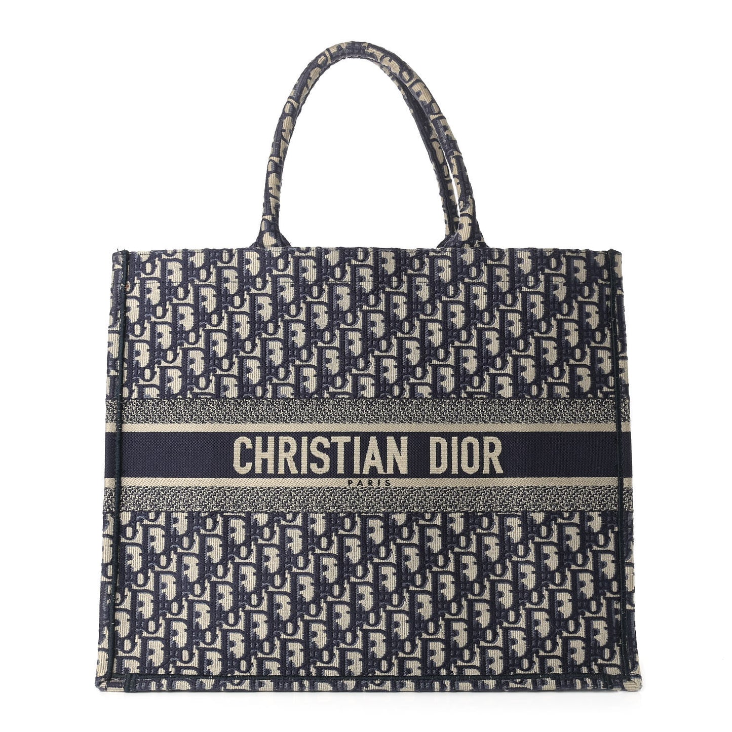 Oblique Large Book Tote Blue Multicolor