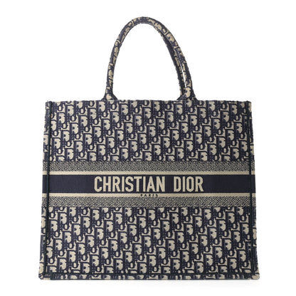 Christian Dior Oblique Large Book Tote Blue Multicolor 1 of 17