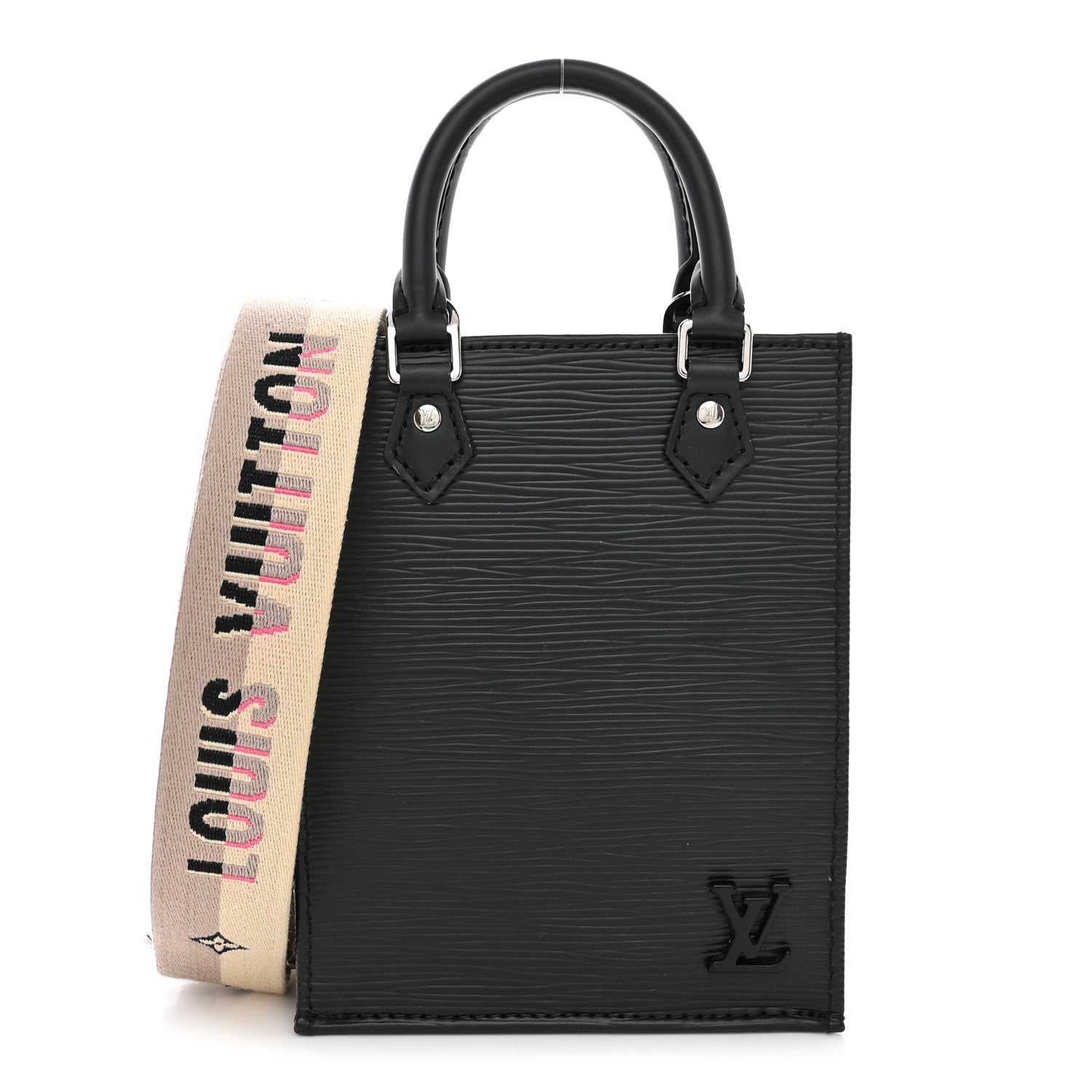 Louis Vuitton Epi Jacquard Petit Sac Plat Black 1 of 9