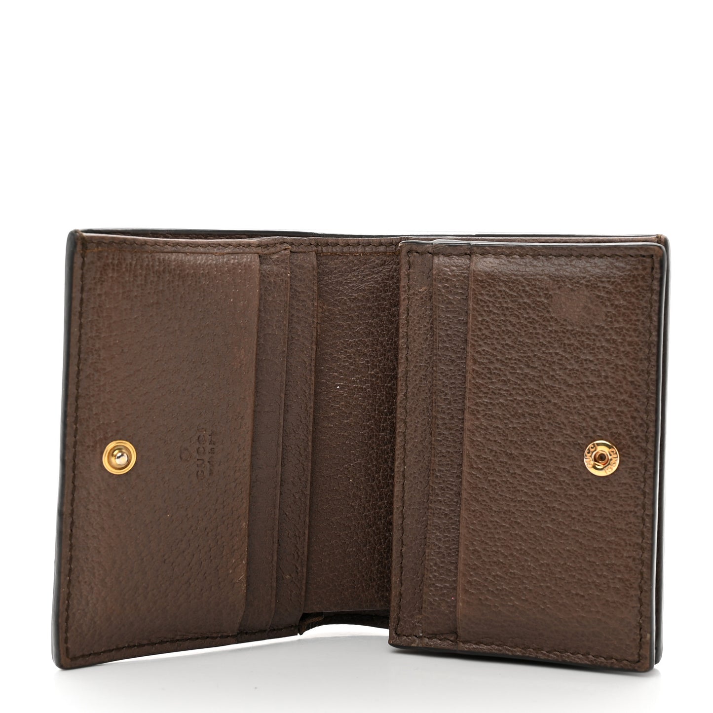 GG Supreme Monogram Web Ophidia Card Case Beige New Acero