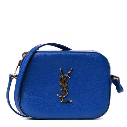 Saint Laurent Grain De Poudre Small Classic Monogram Camera Bag Blue Majorelle 1 of 4