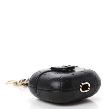 Chanel Lambskin Quilted Airpods Pro Case With Chain Black 3 of 7