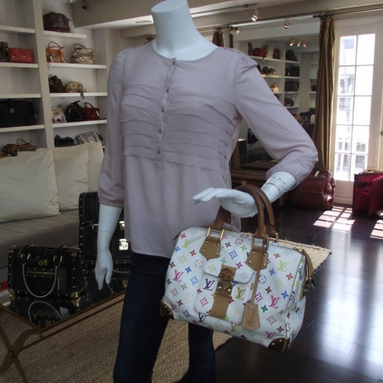 Louis Vuitton Monogram Multicolor Speedy 30 White 2 of 11