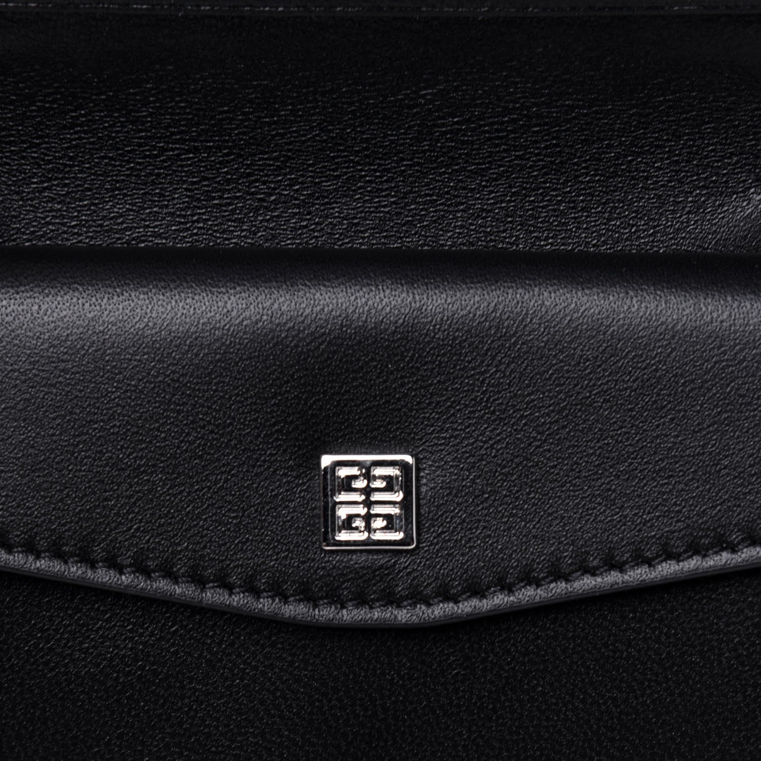 Givenchy Calfskin Eyelet GV3 Card Case Black 7 of 11
