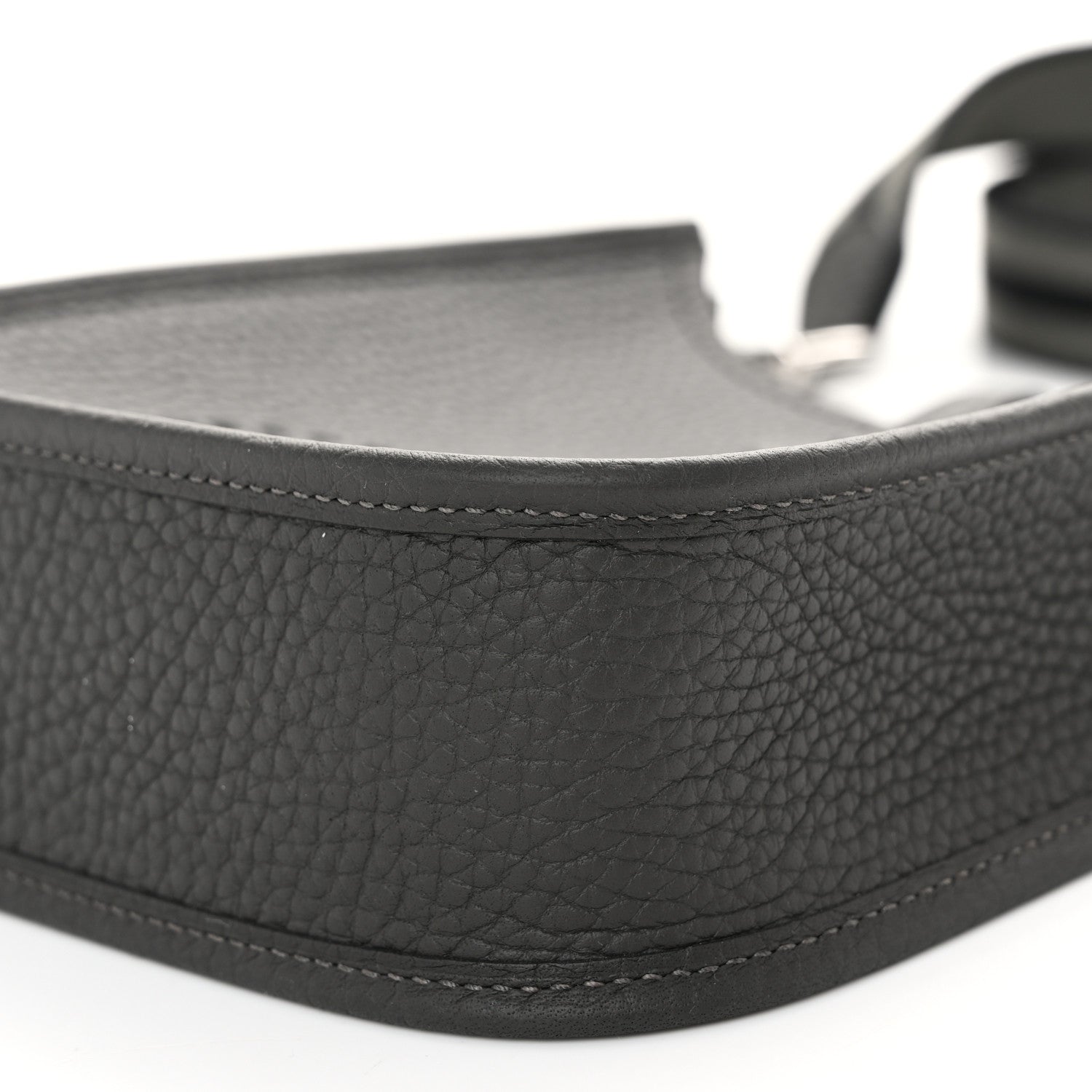 Hermes Taurillon Clemence Amazone Evelyne TPM Gris Meyer Black 10 of 13