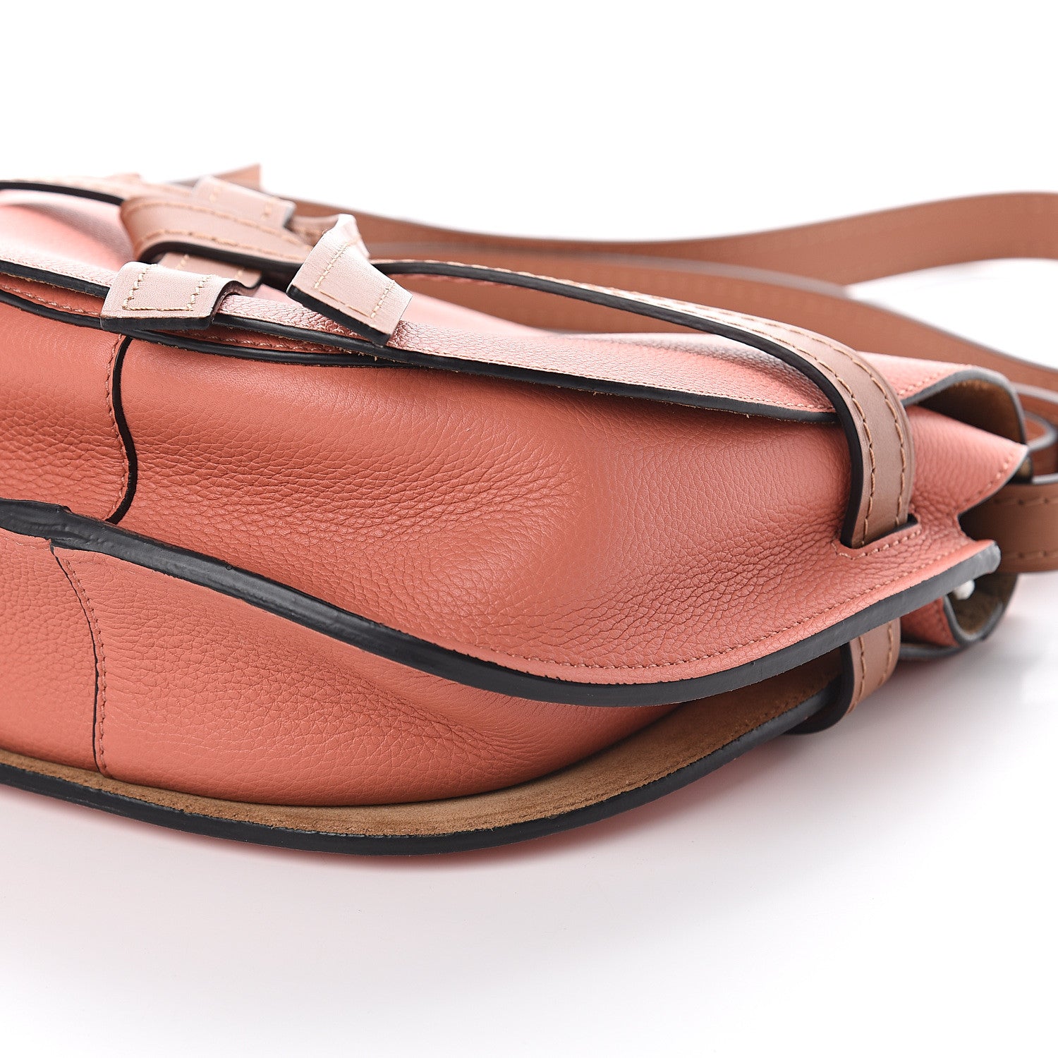Loewe Calfskin Small Gate Crossbody Bag Tulip Tan 7 of 7