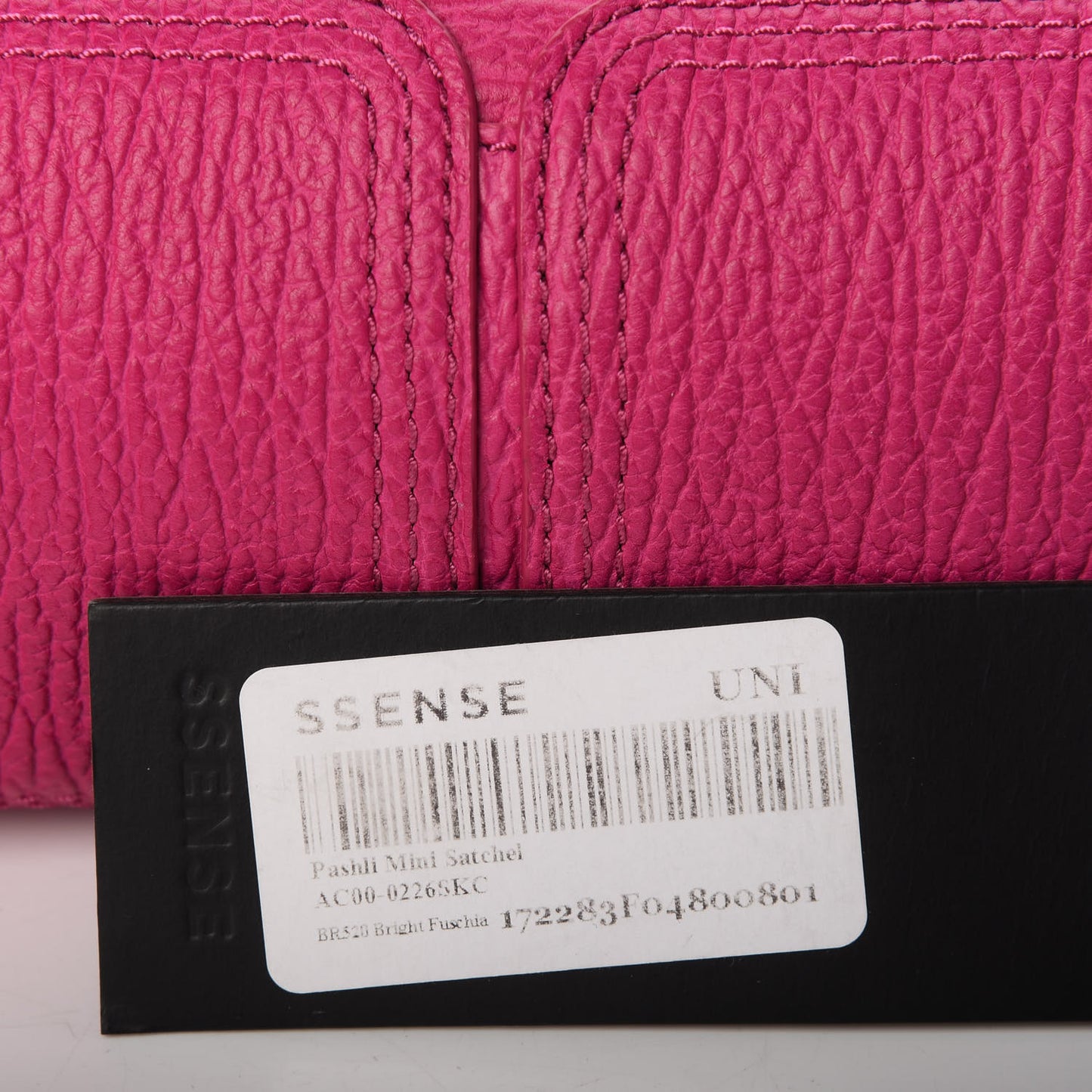 Textured Calfskin Mini Pashli Satchel Fuschia