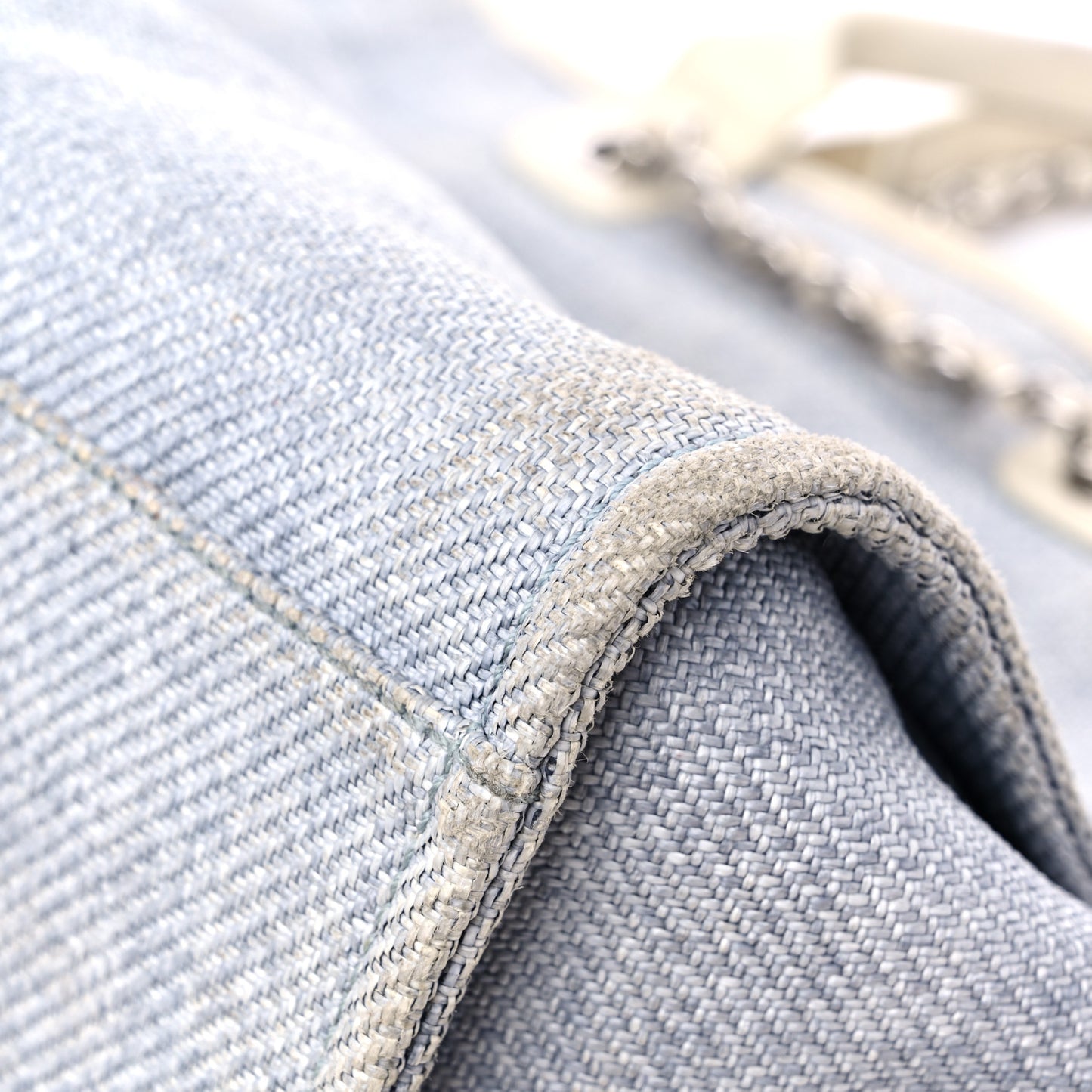 Canvas Medium Deauville Tote Denim Blue