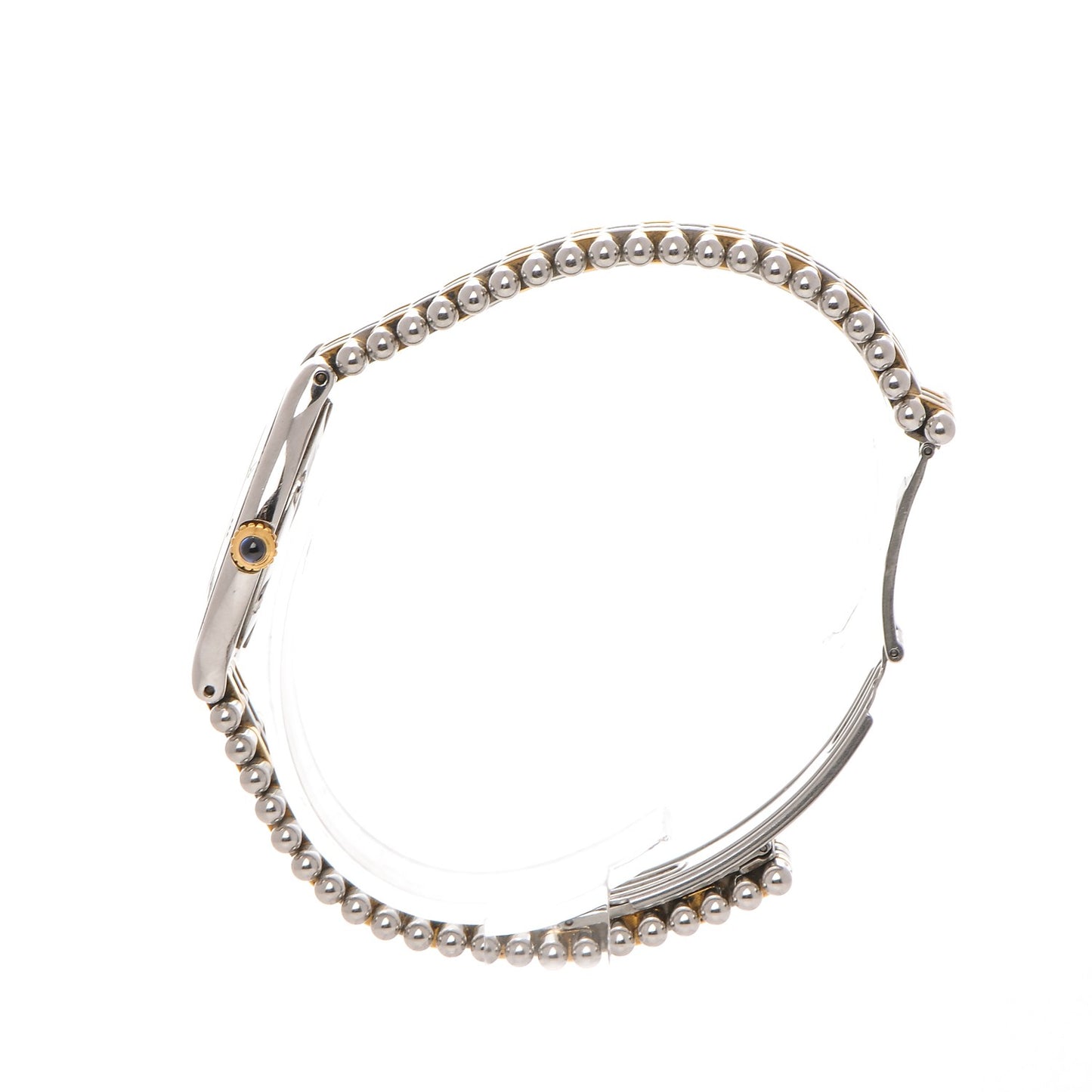 Stainless Steel 18K Yellow Gold 31mm Must De 21 Bullet Link Quartz Watch