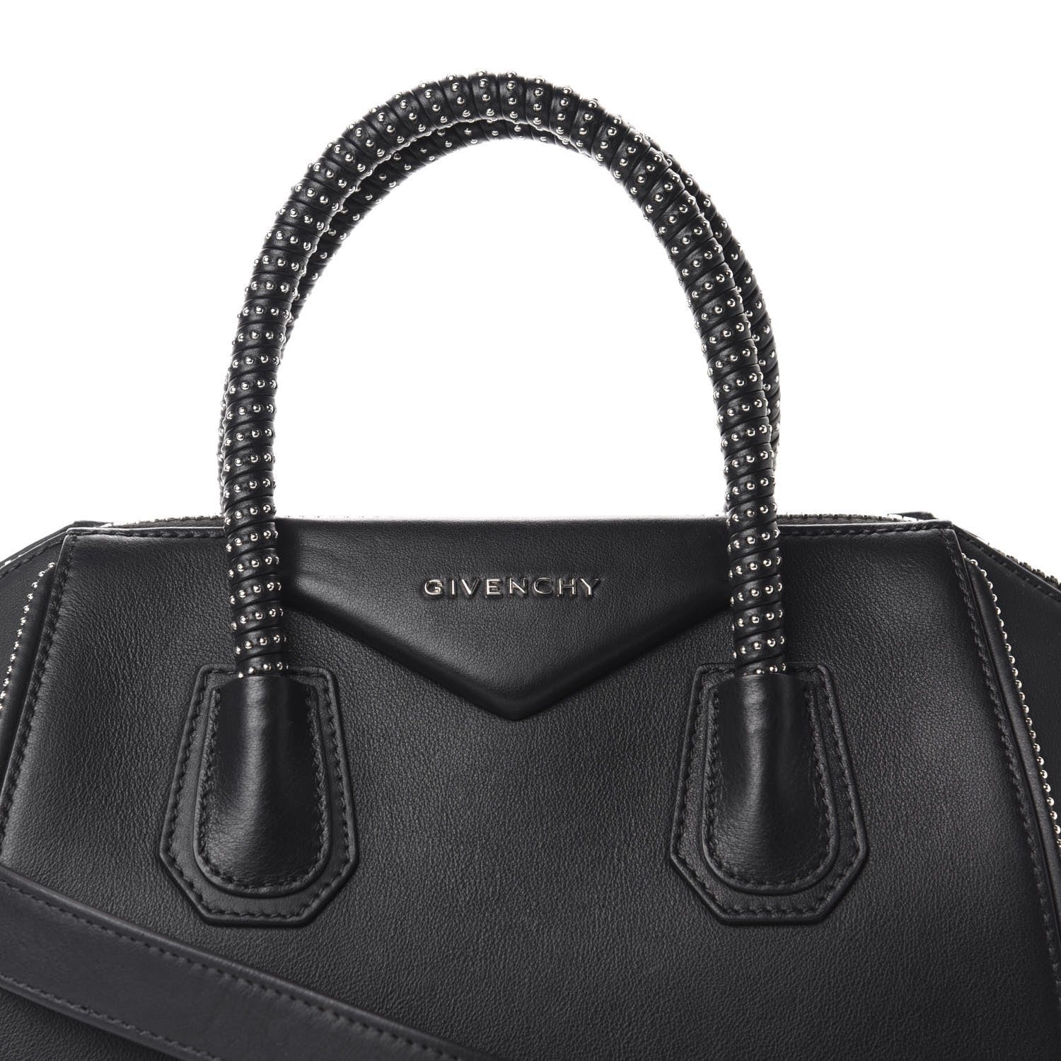 Givenchy Calfskin Small Studded Antigona Black 10 of 10