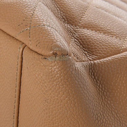 Chanel Caviar Quilted Grand Shopping Tote GST Beige 21 of 22