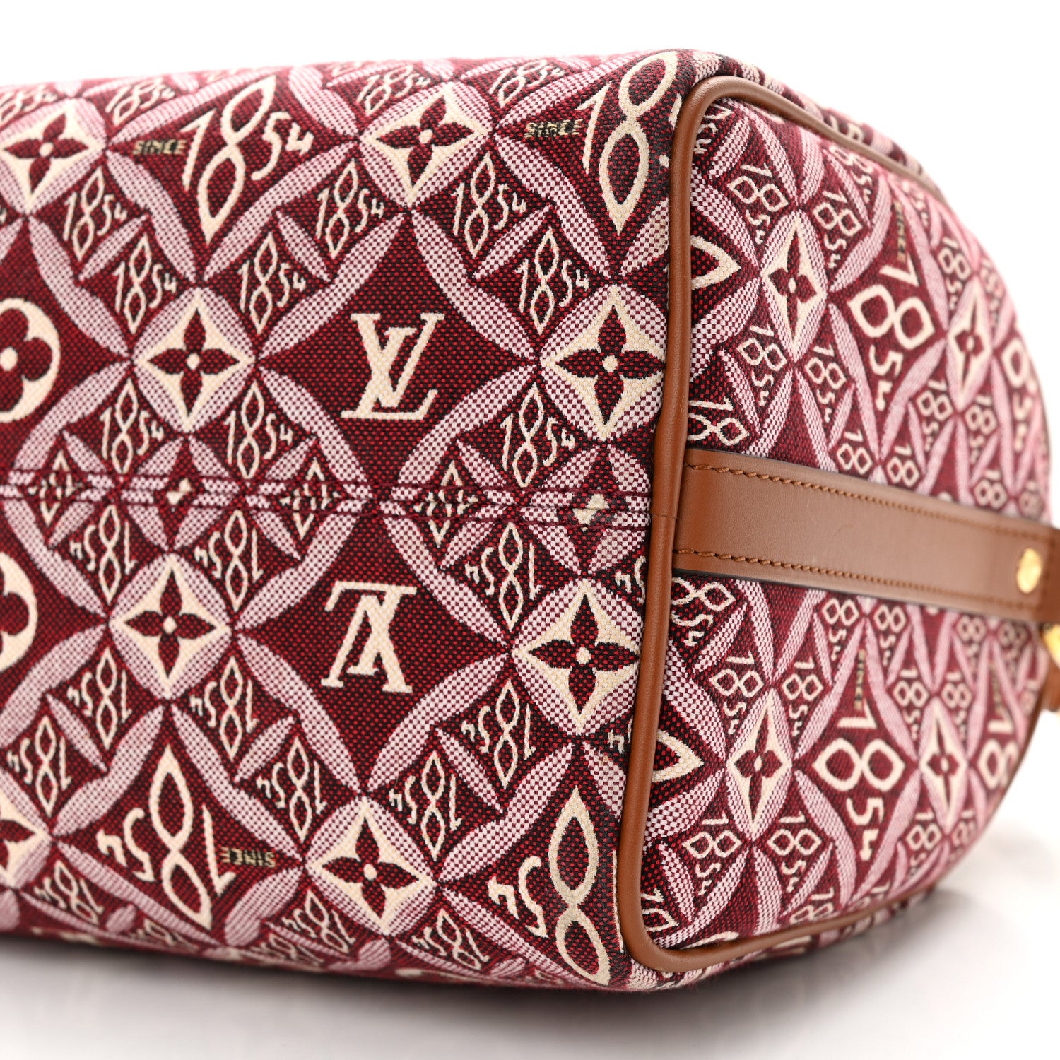 Louis Vuitton Jacquard Since 1854 Speedy Bandouliere 25 Bordeaux 10 of 13
