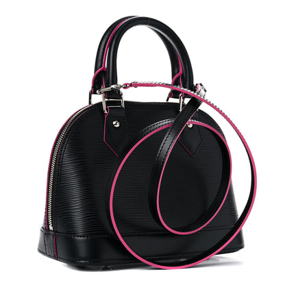 Louis Vuitton Epi Alma BB Black Hot Pink 3 of 9