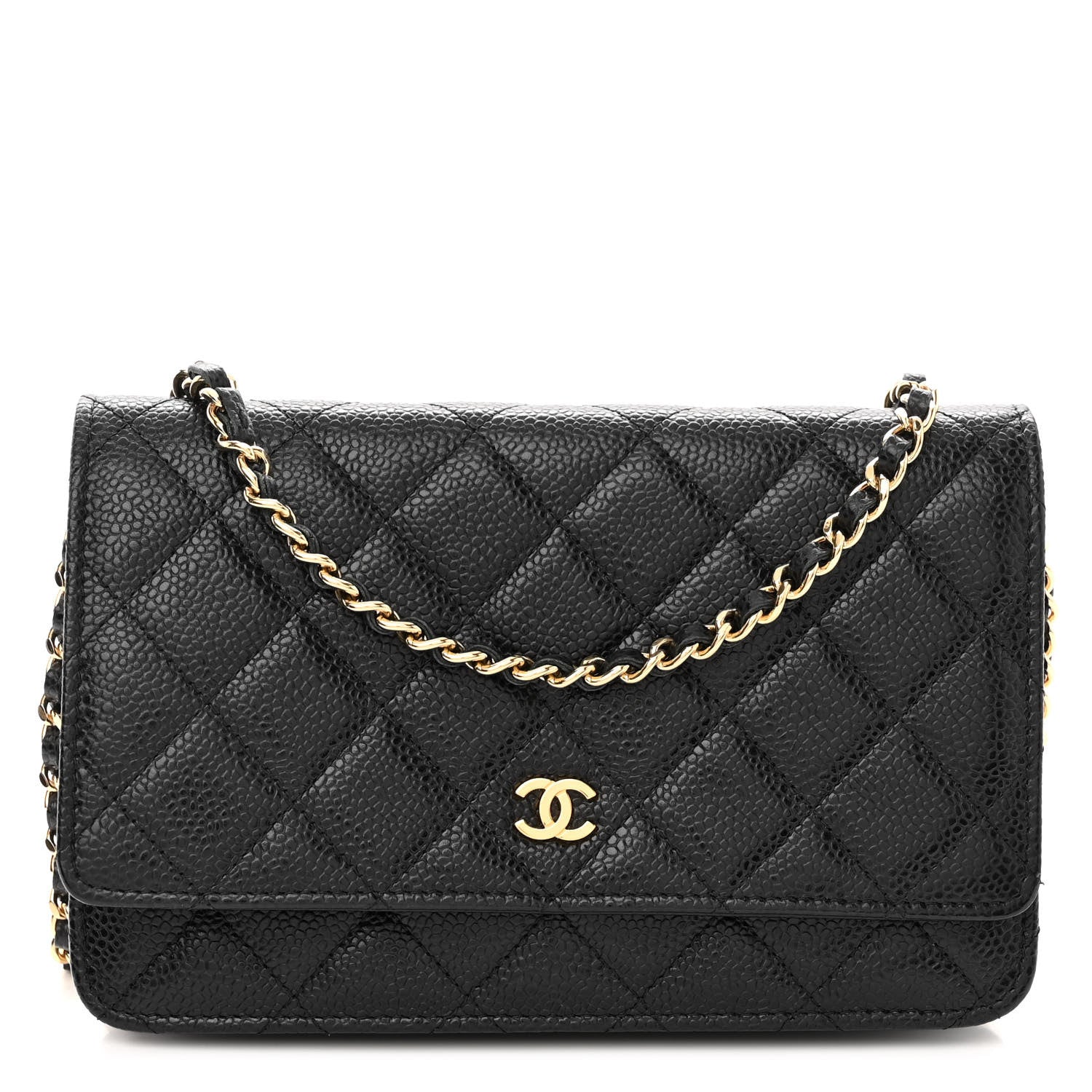 Chanel Caviar Quilted Wallet on Chain WOC Black 1 of 11
