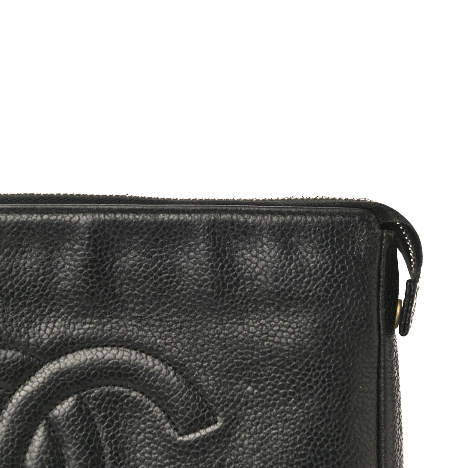 Chanel Caviar Timeless CC Cosmetic Pouch Black 20 of 20